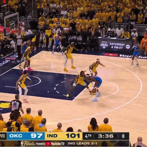 SGA大回环造犯规?福斯特很激动 冲着篮筐比划三下